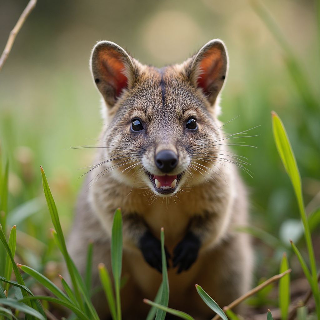Quokka in restored habitat